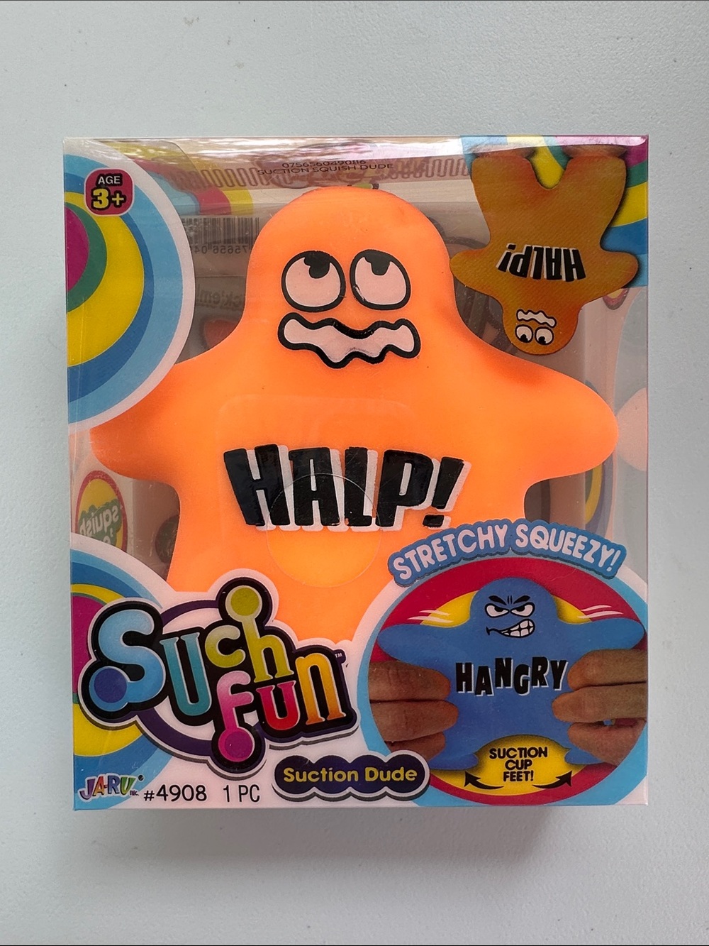 🔥 Ja-Ru Suction Cup Dude HALP! Help ORANGE BNWT 🔥